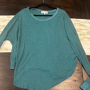 Free People long sleeve turquoise/teal size xl